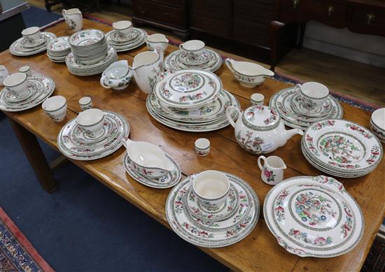 A Johnson Bros. Indian Tree pattern part dinner service, (some pieces a.f.)